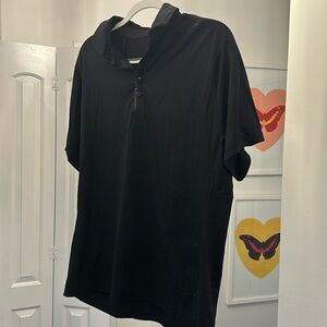 Men’s black lululemon polo